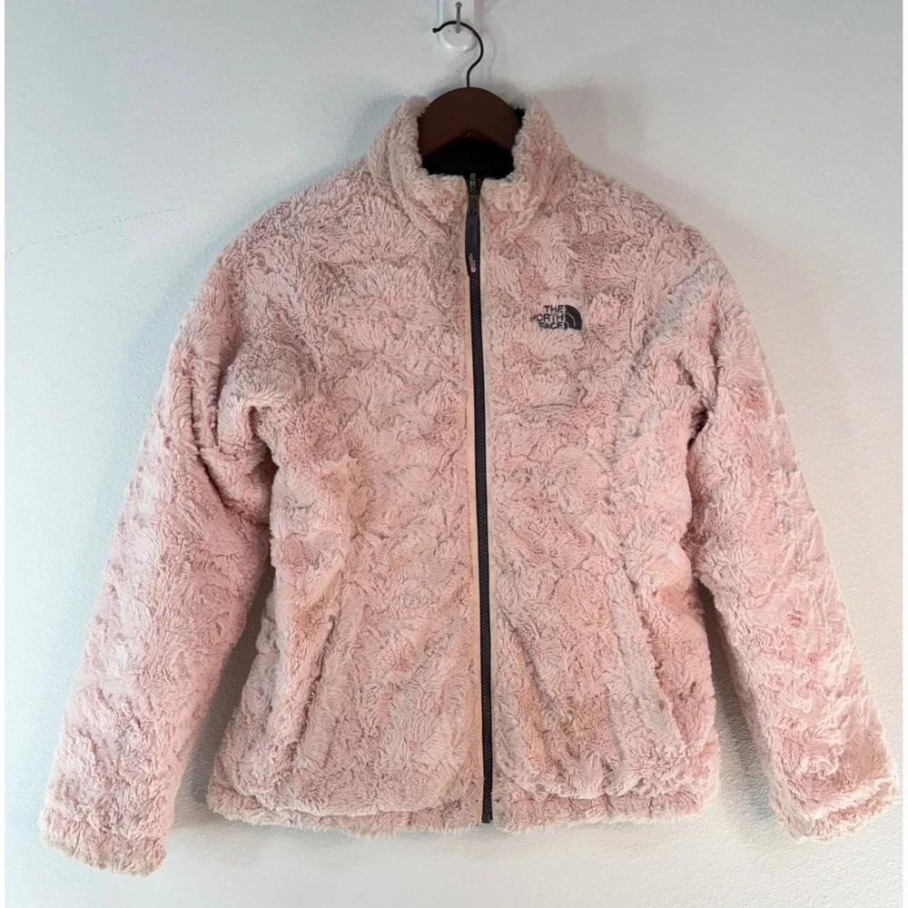 The North Face Reversible Mossbud Swirl Quilted Jacket Full Zip Outdoor Girls L